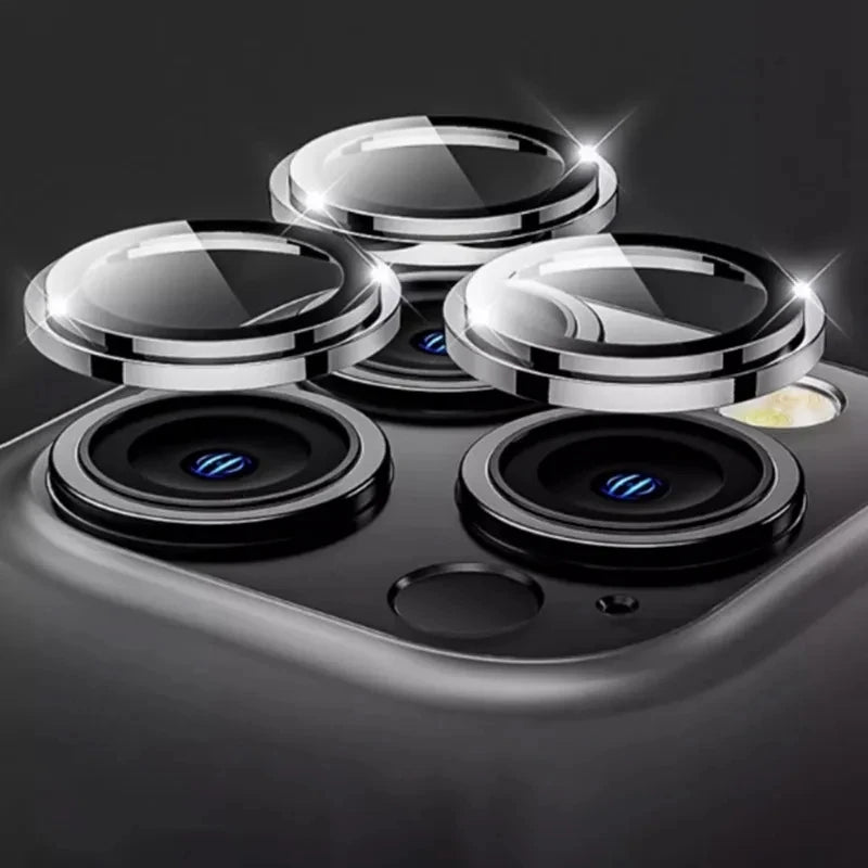2-3Pcs Blue Colour Metal Lens Ring For IPhone 17 16 15 14 Pro Max Camera Protector Covers For IPhone 13 Pro Max Full Cover Glass