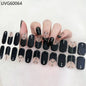 16/20/22Tips Semi-Cured Gel Nail Wraps Full Cover Manicure DIY Waterproof Long Lasting Gel Nail Stickers set for UV Lamp Need