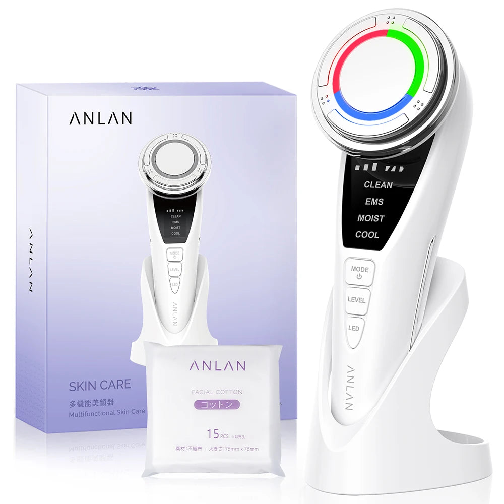 ANLAN Facial Massager Pro Microcurrent Face Lifting Skin Rejuvenation with Cold Deep Cleaning Anti-aging Skincare Beauty Device