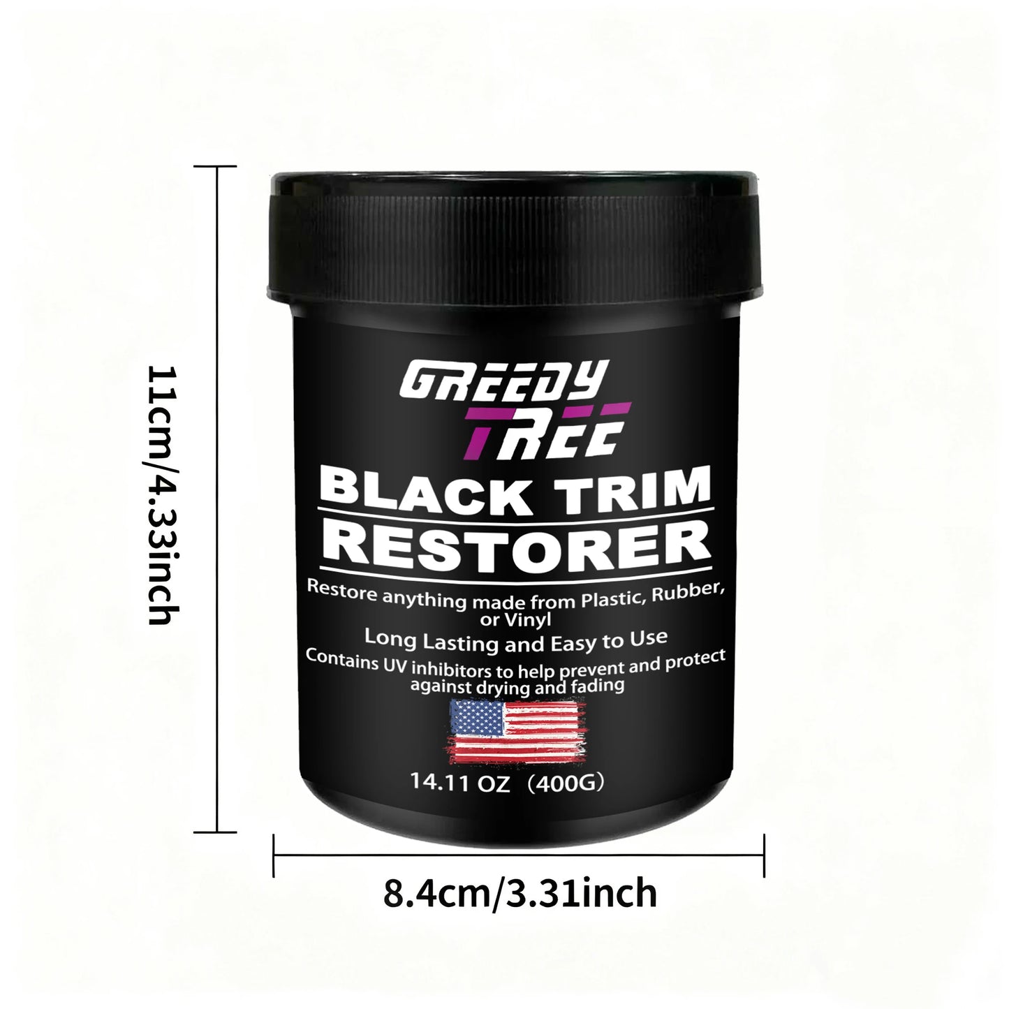 Automotive Plastic Repair Agent-Interior and Exterior Plastic Polishing Wax, Scratch Repair Anti-Aging Cream, Suitable for Tires