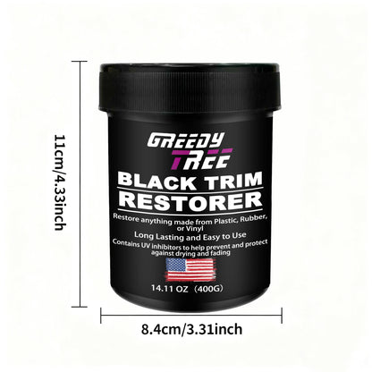 Automotive Plastic Repair Agent-Interior and Exterior Plastic Polishing Wax, Scratch Repair Anti-Aging Cream, Suitable for Tires