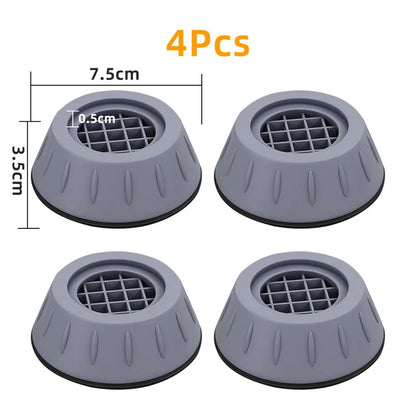 1/2/4pcs Anti Vibration Feet Pads Rubber Legs Slipstop Silent Skid Raiser Mat For Washing Machine Support Dampers Stand Accessor