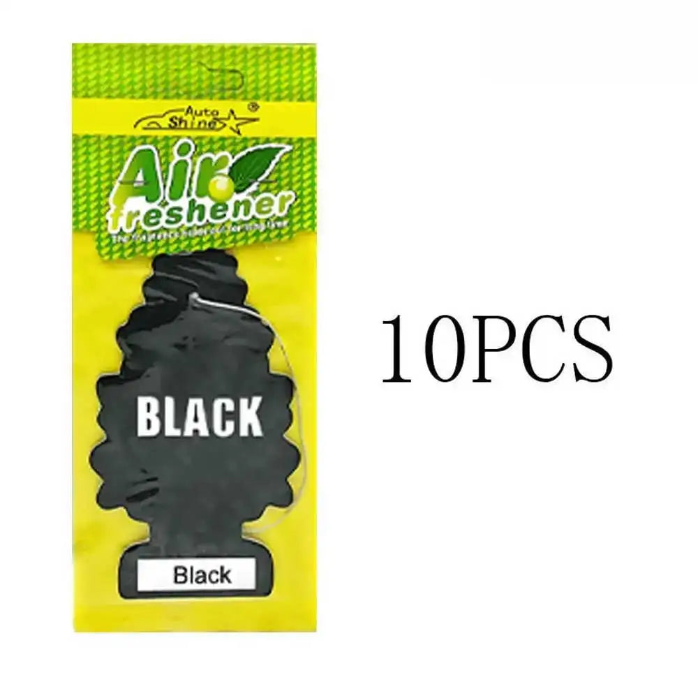 3-80pcs Christmas Tree Car Air Freshener Natural Aromatherapy Tea Paper Hanging Perfume Vanilla Auto Parts Interior