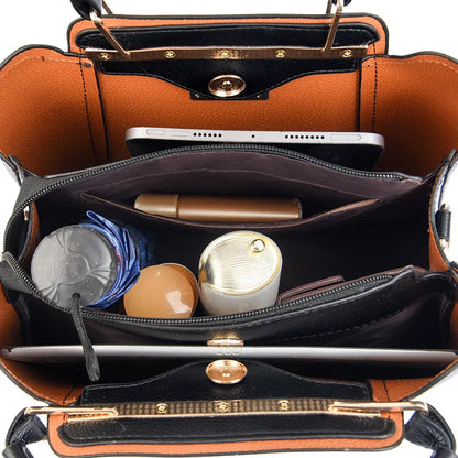 2026 Luxury Women Designer 3 Layers Shoulder Crossbody Sac Ladies Large Capacity Leather Handbags Shopper Brand Messenger Totes