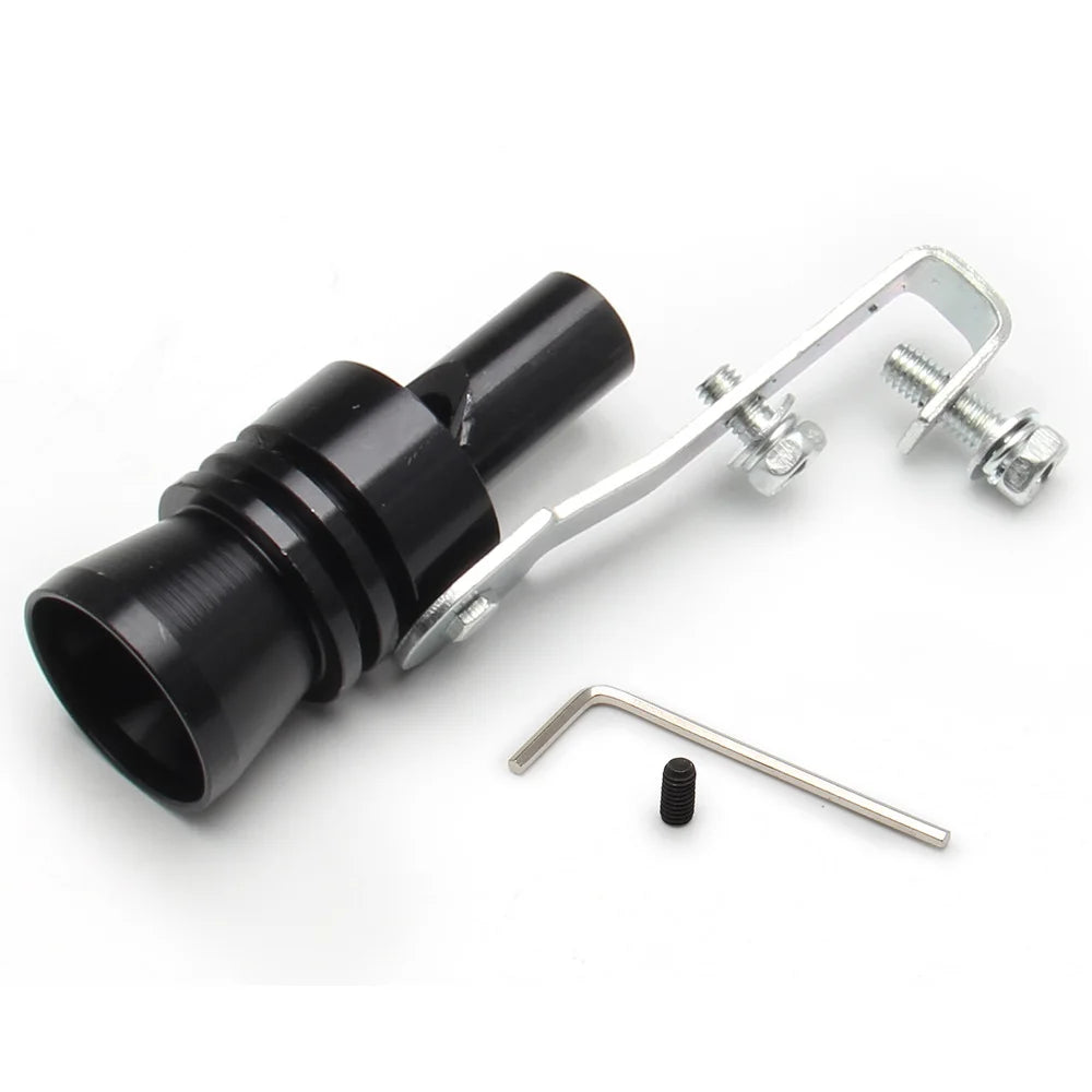M/L Size Universal Simulator Whistler Exhaust Fake Turbo Whistle Pipe Sound Muffler Blow Off Tunning