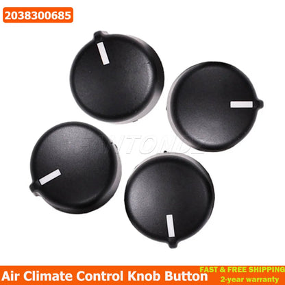 For Mercedes C-Class W203 C320 C240 C230 2038300685 A2038300685 Climate Air Conditioner Control Button Knob 4Pcs