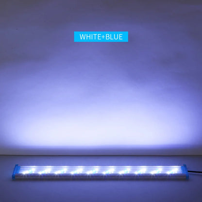 Extensible Waterproof Clip on Lamp For Fish Tank Super Slim Fish Tank Aquatic Plant Grow Aquarium LED Light 18-58cm 220V