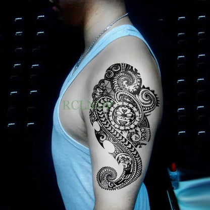 Waterproof Temporary Tattoo Sticker Joker Skull Letter Big Size Body Art Flash Tatoo Fake Tatto Stickers for Girl Men Women