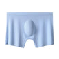 1pc Mens Boxers Shorts Ice Silk Men Panties Seamless Sexy Underwear Man Underpants Panties Male Antibacterial Breathable Briefs