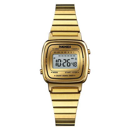 SKMEI 1901 Luxury Women Watches Small Dial Digital Chrono Calendar Watch Waterproof Ladies Wristwatch Clock Montre femme 1620