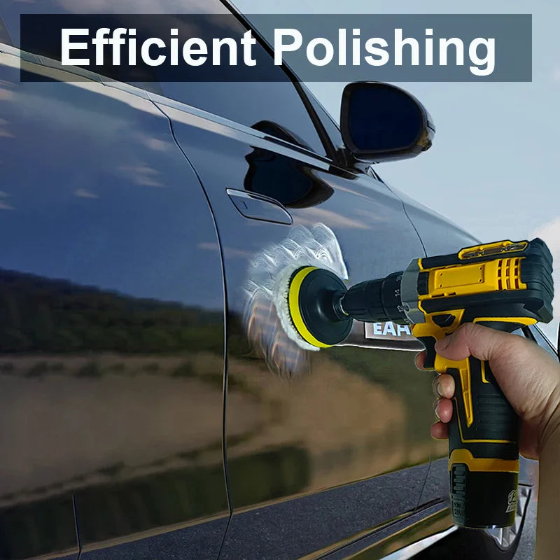 Car Waxing Polishing Sanding Machine Wireless Car Paint Scratch Repair Windscreen Glass Oil Film Remove Machine leather care