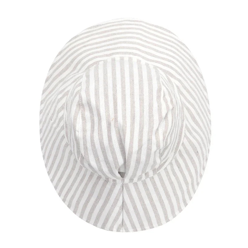 Baby SunHat Summer Boys Girls Bucket Hat Kids Cotton UV Travel Hats Child Big Brim Outdoor Beach Caps Fashion Casual Panama Cap