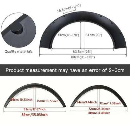 Car Modification With Wide Body Wheel Arches And Mudguards Suitable For SUVs And Off-Road Vehicles With Widened Wheel Arches