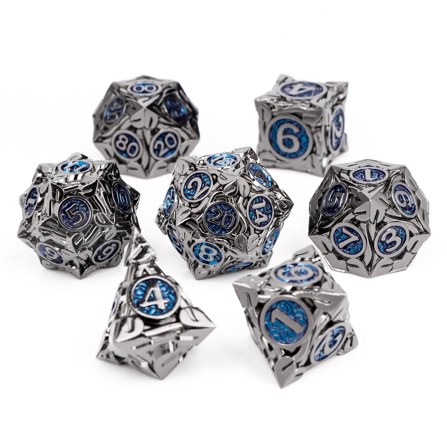 7pcs DND Metal Dice Set MTR Polyhedral Dice for Dungeons And Dragons Role Playing Games D&D Dice Set Dnd Gifts