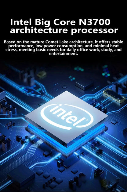 LENO Laptop 14.1" Windows 11 16GB RAM 2TB SSD Intel N3700 Ultra Slim Notebook Gamer 1080P  Display Office Study Computer PC