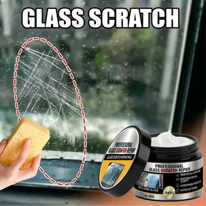 Glass Scratch Repair Wax Multi-Purpose Polishing Cream No Residue Car Window Glass Lens Deep Scratch Remover Protective Coating