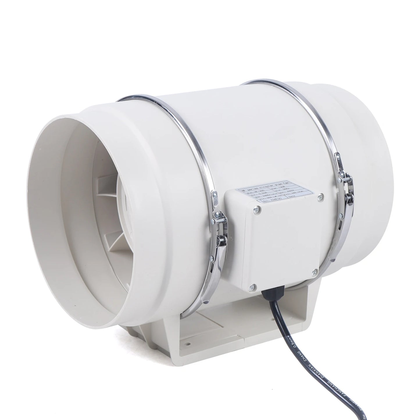 220V Exhaust Fan Silent Duct Ventilation Fan 2600RPM Duct Fan Pipe Extractor for Kitchen Bathroom Toilet (HF-100/HF-150/HF-200)