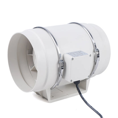 220V Exhaust Fan Silent Duct Ventilation Fan 2600RPM Duct Fan Pipe Extractor for Kitchen Bathroom Toilet (HF-100/HF-150/HF-200)