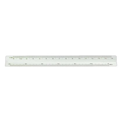 15cm Aluminum Triangular Scale Ruler - Student Architectural Measuring Tool for Drawing & Engineering