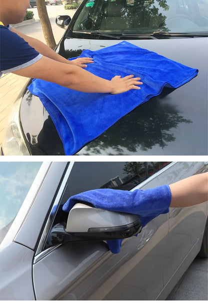 SEAMETAL Large Size Microfiber Towels Car Washing Towel 160x60cm Car Whole Body Cleaning Dry/Wet Dual Use Super Absorbent Rags