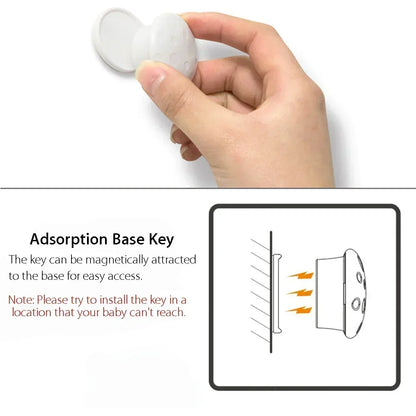 Magnetic Children's Lock for Extra Cabinet Door Safety: A Must-Have for Parents  Drawer Lock  Baby Protection  Baby Safety Lock