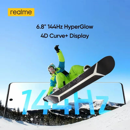 realme P4 Power 5G Smartphone 10001mAh Battery 80W Ultra Fast Charge MediaTek Dimensity 7400 Ultra 5G 6.8'' 144Hz Screen NFC 2026 Nest Mobile Phone Big Battery