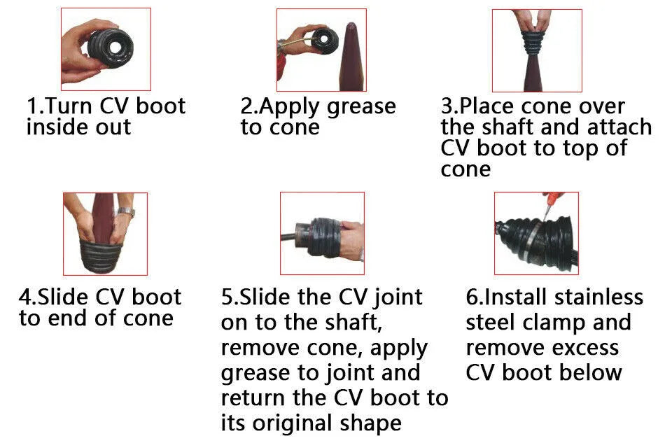 1pc CV Boot Installation Mount Cone Tool CV Boot Joint Convenient For Fitting Universal Stretch CV Boot