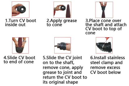 1pc CV Boot Installation Mount Cone Tool CV Boot Joint Convenient For Fitting Universal Stretch CV Boot