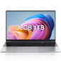 LENO 15.6" Laptop Large-screen 32GB RAM 2TB SSD Intel 6500Y Office Windows11 Notebook 5000mAh Gamer PC with Backlit Fingerprint