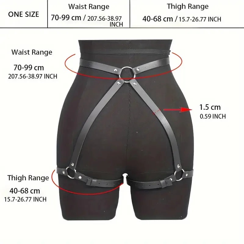 Bdsm Handcuff Set Garter Belt Leg Ring Underwear Sets Adult Sex Game SM Night Toys Leather Bondage Conditioning Slave Rave Toy