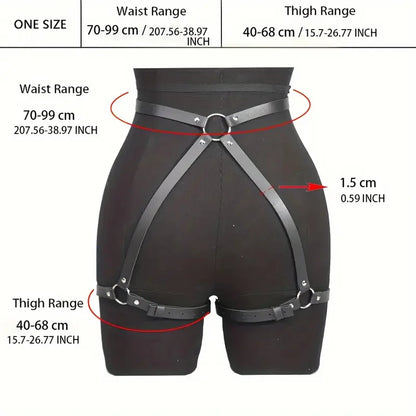 Bdsm Handcuff Set Garter Belt Leg Ring Underwear Sets Adult Sex Game SM Night Toys Leather Bondage Conditioning Slave Rave Toy