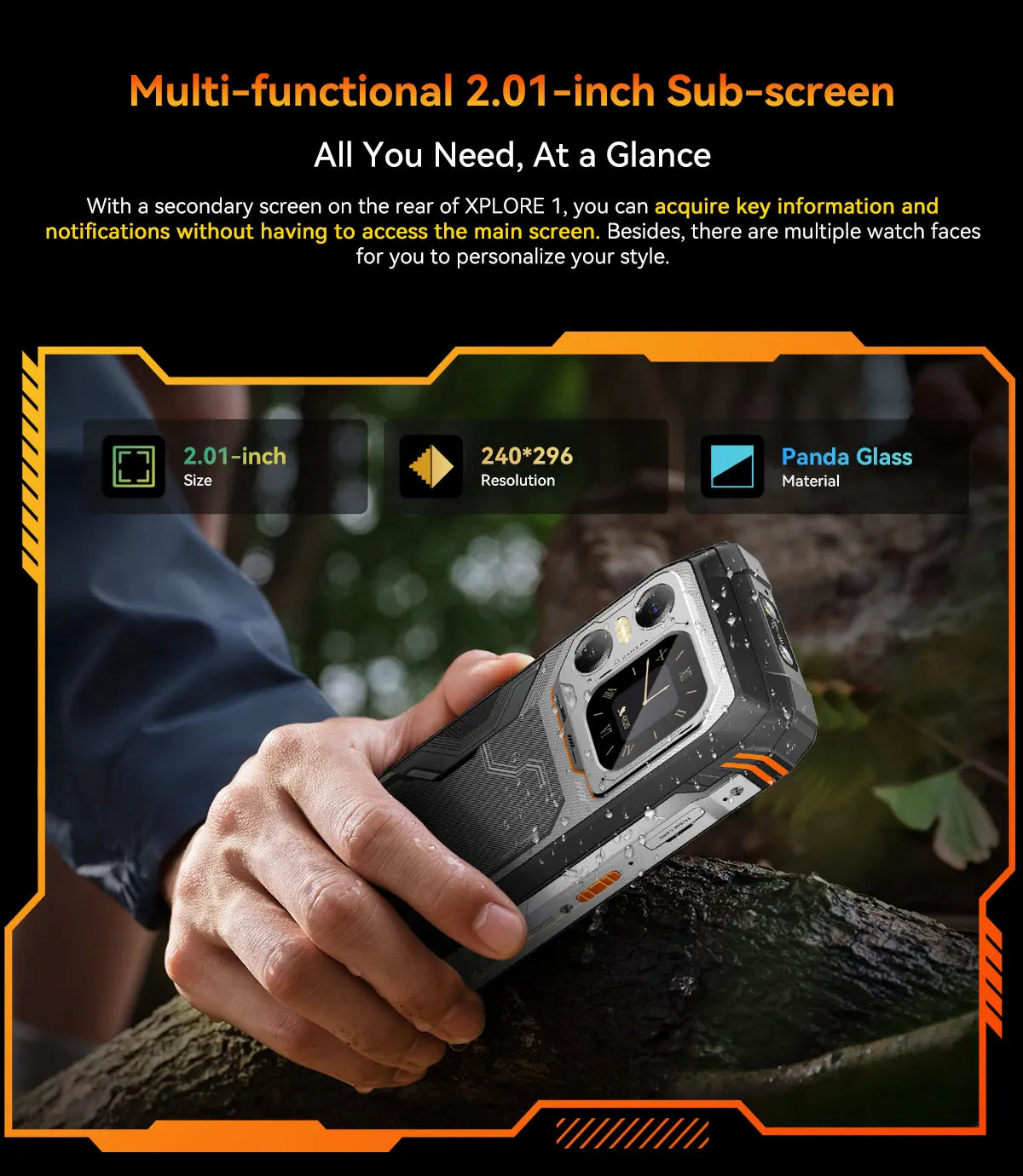 Blackview XPLORE 1 Outdoor 5G Rugged Smartphone Android 15, 6.78'' 2.4K Display, 16GB+512GB, 20000mAh, Waterproof Mobile Phone