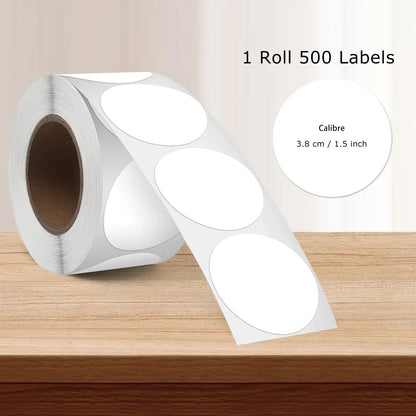 Thermal Paper Label for Warehouse & Logistics - High-Quality Adhesive Labels with Pre-Drilled Holes, Durable Blue，70*40mm
