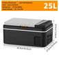 Podofo Car Refrigerator 20L 25L 30L Mini Compressor Car Freezer Cooler 48QT APP Control Cooler 12 24V DC 100 240V AC For Camping Truck Home Travel