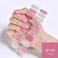 16/18/20Tips Semi-Cured Gel Nail Strips Adhesive Full Cover Stickers for Nails UV Lamp Need Press On Nails Fashion Manicure