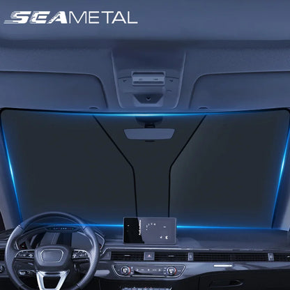 SEAMETAL Car Front Sunshades Foldable Windshield Sun Blocker Universal Fit for Car,Truck,SUV