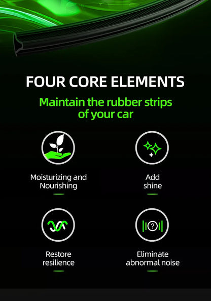 75ml Car Rubber Conditioner Rubber Strip Maintenance Agent Softening Agent Eliminates Noise Rubber Cleaner For Car SUV Vehicle