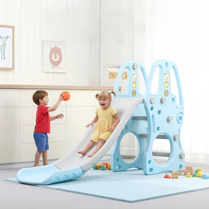Foldable Kids Slide for Home Indoor Playground HDPE Plastic Foldable Multifunctional Slide for Toddlers School Garden