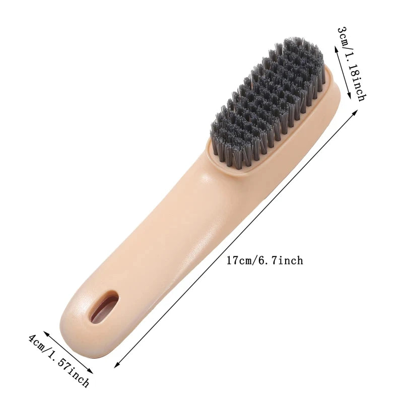 Home-use Long-handled Shoe Brush Multi-functional Cleaning Brush Laundry Bathrooms Hard Floors Plastic Handle Shoes Brush