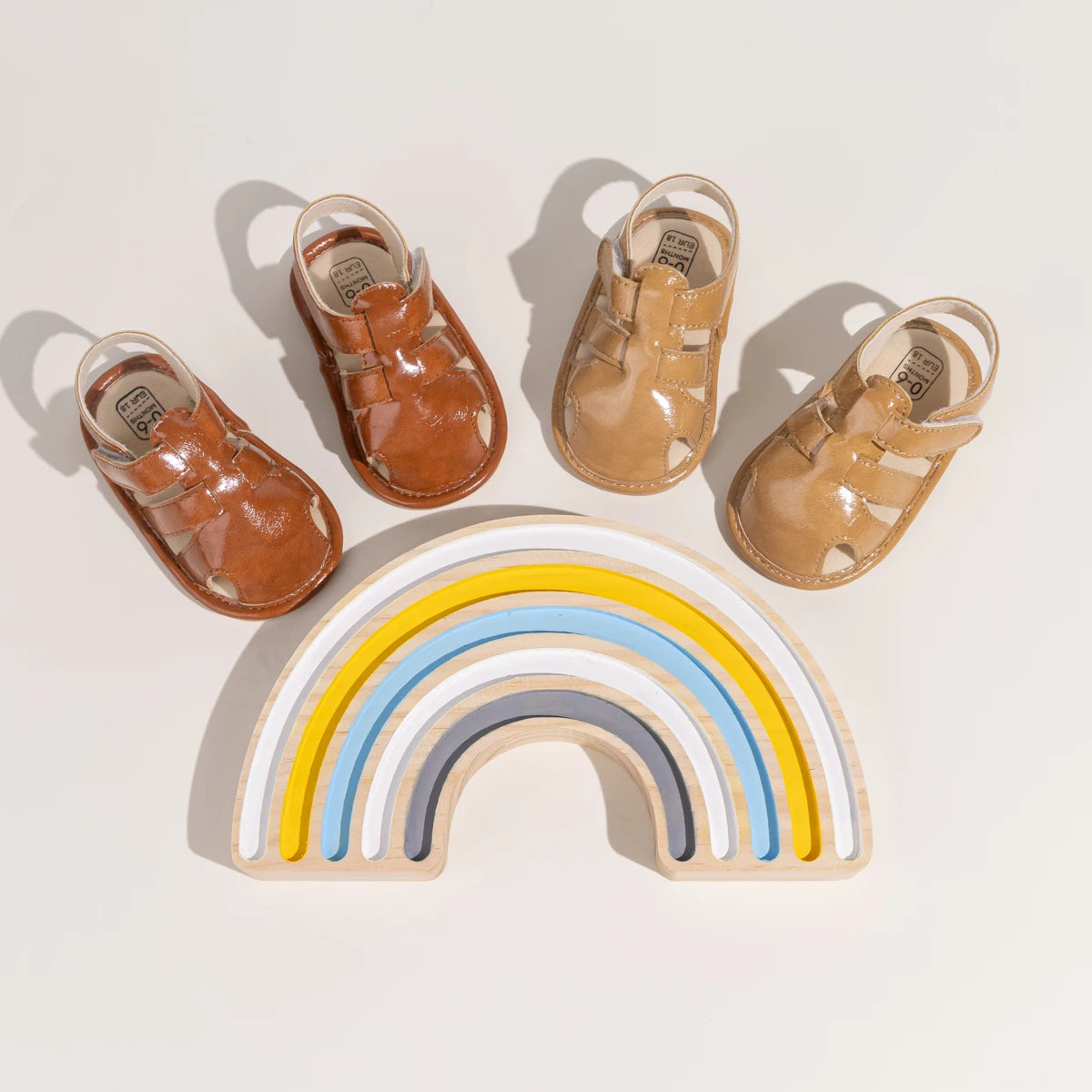 Summer Retro Unisex Baby Beach Sandals Wrap Toe Breathable Anti-slip Wear-resistance Braided Sandals Baby Toddler Shoes