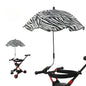 Universal Sun Umbrella for Baby Stroller UV Protection Pram Umbrella 360° Adjustable Rainproof and Windproof Sunshade Parasol