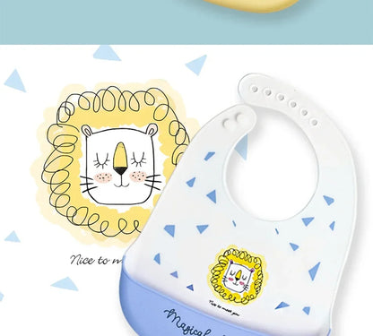 Soft Silicone Baby Bibs Boys Girls Stuff Waterproof Bib Feeding Infant Newborn Cartoon Aprons Toddlers Bibs Burp Cloths Bandana