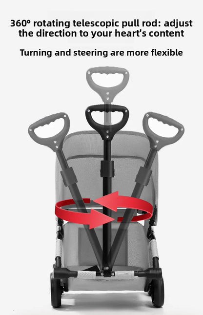 Small Dog Pet Stroller Foldable Lightweight Travel Outdoors Cross Border US Europe Pet Trolley Pet Stroller Trolley for Dog