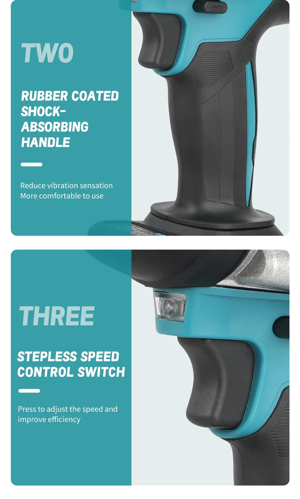 Makita DTW700 Cordless Impact Wrench 18V Brushless Motor  Variable Speed Electric Wrench High Effieiency Durable Auto Stop