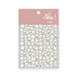 White Bloom Translucent Hollow Butterfly Heart Nail Sticker Press on Nails Decals Hollow Heart Star Moon Shape Sticker Sliders