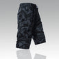 Mens Cargo Shorts 100% Cotton Casual Running Shorts Elastic Waist Hiking Outdoor with a Belt