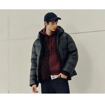 Semir Down Jacket Men Loose Hooded Puffer Three-Resistant Outerwear Heat-Generating Anti-Static 2026 New Winter Men's Wear
