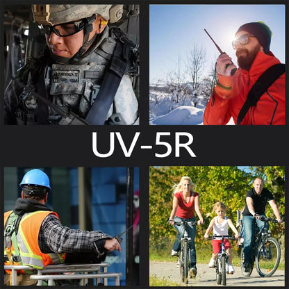 Baofeng Walkie Talkie UV 5R 5W 8W Dual Band Ham Two Way Radio Vhf Uhf FM Radio Handheld Transceiver Hunting 16KM