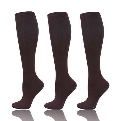 58 Styles 3 Pairs/Pack Compression Socks Knee High 30MmHg  Women Men Sports Socks Edema Diabetes Varicose Veins Running Socks