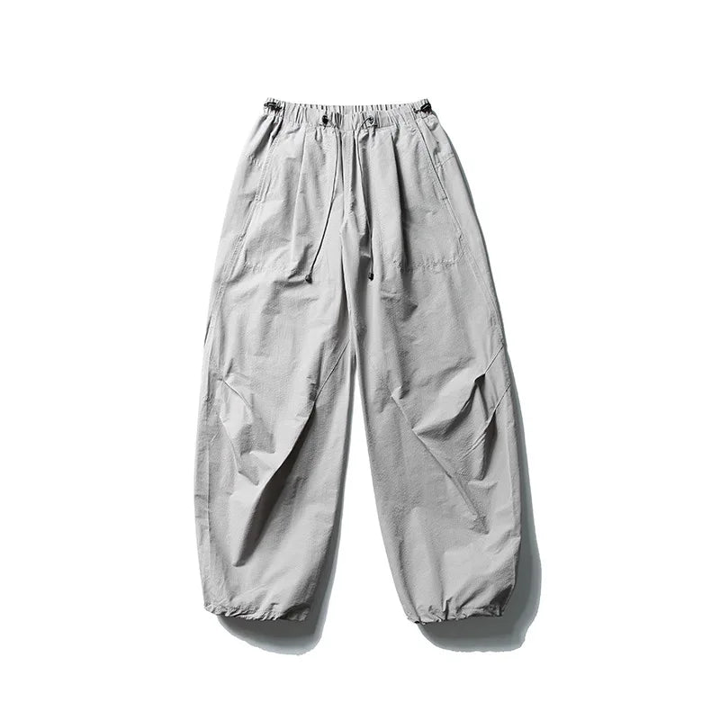 Men Streetwear Fashion Loose Casual Lightweight Quick Dry Sport Pants Women Outdoor Techwear Cargo Baggy Pant Boy Girl Trousers